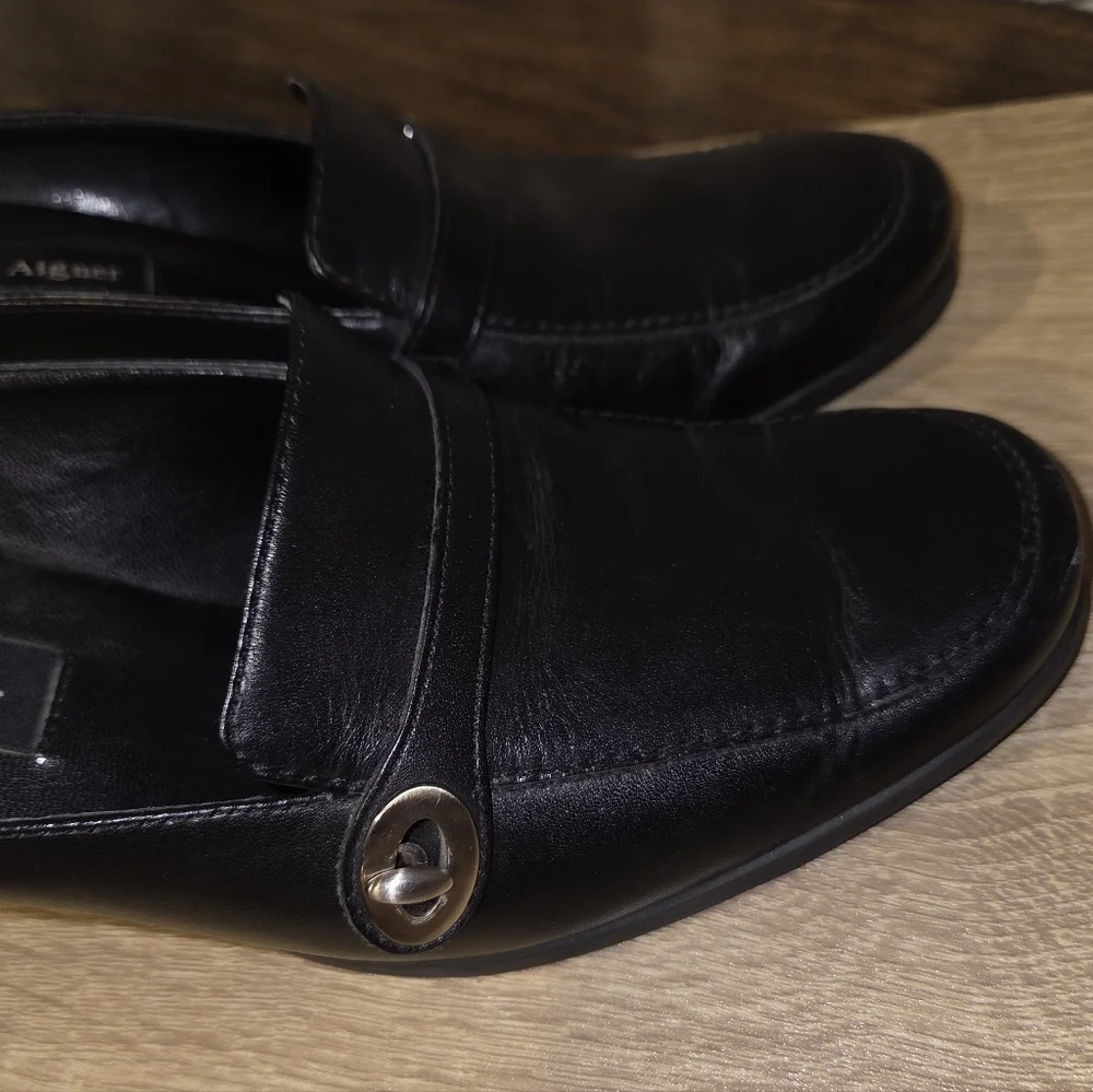Etienne Aigner Black Women's Mules - Picture 3 of 10